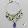 Créoles blanche Macramé