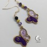 Boucles d'oreilles "Papillons Nocturne"