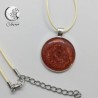 Collier médaillon d'Ambre