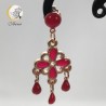 Boucles d'oreilles Victorienne Rubis