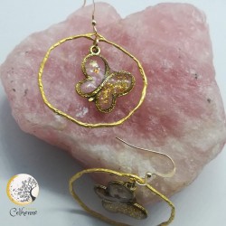 Boucles d'oreilles "papillons virevoltants"