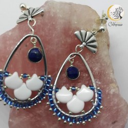 Boucles Ginko Bleu - Image non contractuelle