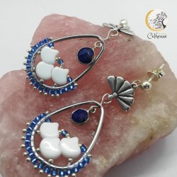 Boucles Ginko Bleu - Image non contractuelle
