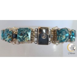Bracelet bleu Eléonore - Image non contractuelle