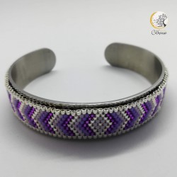Manchette Chevrons lilas