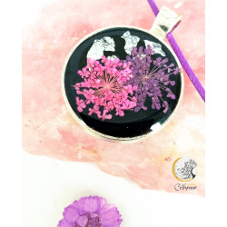 Collier Fleur violet