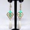 Boucles d'oreilles Maïna Blanches