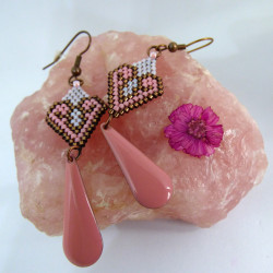 Boucles d'oreilles Maïna Roses