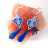 Boucles d'oreilles Maïna Bleu