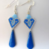 Boucles d'oreilles Maïna Bleu