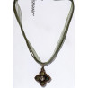 Collier Deirdre oeil de tigre vert