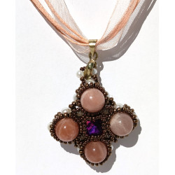 collier Deirdre jaspe rose