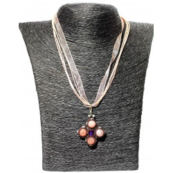 collier Deirdre jaspe rose