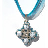 Collier Deirdre en howlite naturelle - création Celhenne Bijoux