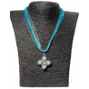 Collier Deirdre en howlite naturelle - création Celhenne Bijoux