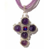 Collier Maddy en améthyste naturelle - création Celhenne Bijoux