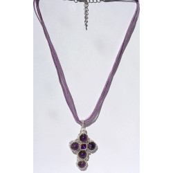 Collier Maddy en améthyste naturelle - création Celhenne Bijoux