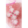 Collier Maddy en quartz rose - création Celhenne Bijoux
