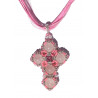Collier Maddy en quartz rose - création Celhenne Bijoux