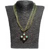 Collier Deirdre en amazonite naturelle - création Celhenne Bijoux