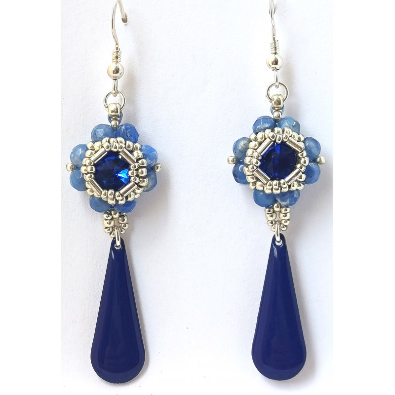 B.O.Deirdre en goldstonebleu - création Celhenne Bijoux