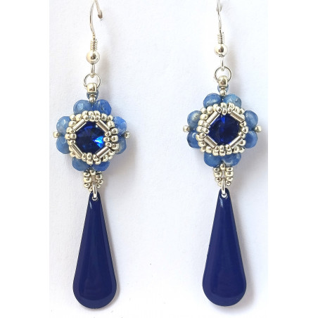 B.O.Deirdre en goldstonebleu - création Celhenne Bijoux