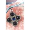 Collier Deirdre goldstone bleu