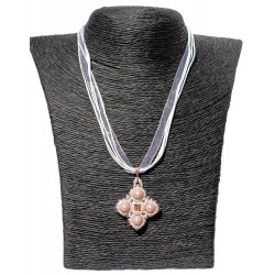 Collier Deirdre en cristal - création Celhenne Bijoux