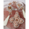 BO Deirdre en howlite naturelle - création Celhenne Bijoux