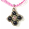 Collier Deirdre en Onyx - Bijou fait main
