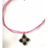 Collier Deirdre en Onyx - Bijou fait main