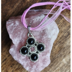 Collier Deirdre en Onyx - Bijou fait main