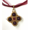 Collier Deirdre en Grenat - création Celhenne Bijoux