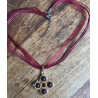 Collier Deirdre en Grenat - création Celhenne Bijoux
