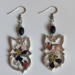 Boucles d’oreilles Renard Floralis
