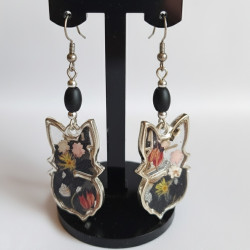 Boucles d’oreilles Renard Floralis