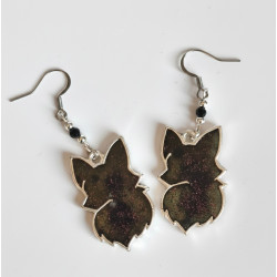 Boucles d'oreilles renard Noctis