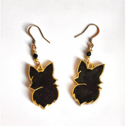 Boucles d'oreilles Renard Noctis - Celhenne bijoux