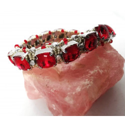 Bracelet Éléonore Rouge