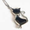 Collier chat ébène