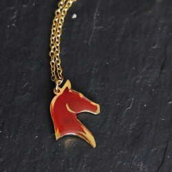 Collier cheval de feu - Celhenne bijoux