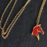 Collier cheval de feu - Celhenne bijoux