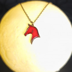 Collier cheval de feu - Celhenne bijoux