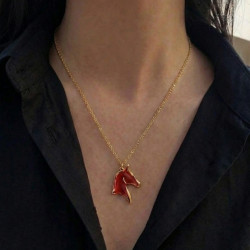 Collier cheval de feu - Celhenne bijoux
