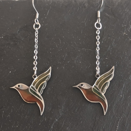 Boucles d'oreilles Colibri -Celhenne bijoux