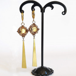 Boucle d'oreille Gabrielle - Pièce unique - Celhenne bijoux