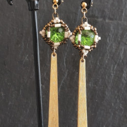 Boucle d'oreille Gabrielle - Pièce unique - Celhenne bijoux