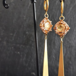 Boucle d'oreille Gabrielle - Pièce unique - Celhenne bijoux