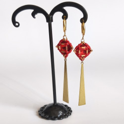 Boucle d'oreille Gabrielle - Pièce unique - Celhenne bijoux