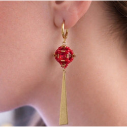 Boucle d'oreille Gabrielle - Pièce unique - Celhenne bijoux
